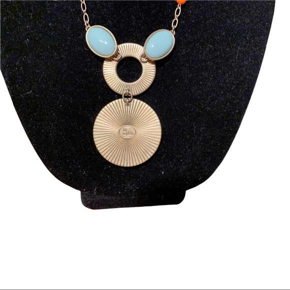 Vintage Midwestern Southern Aztec Style Beaded Drop Pendant Necklace - Picture 3 of 4